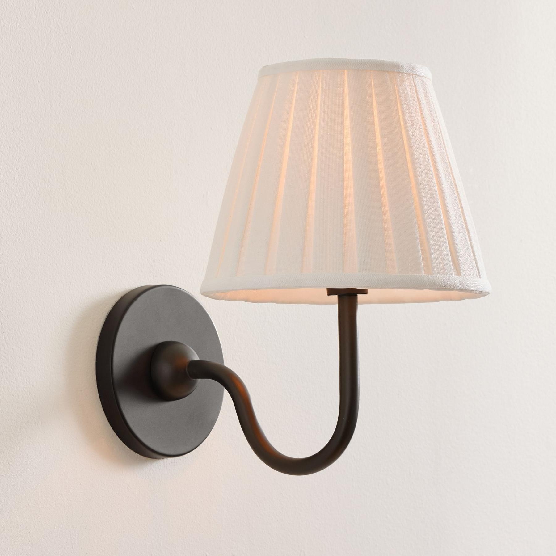 Luvora Pleated Fabric Shade Wall Sconce – Modern Classic Indoor Lighting K1306