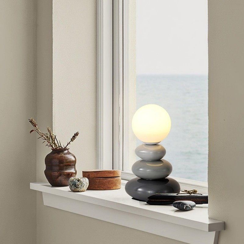 Creative Stacked Stone Ceramic Table Light K156