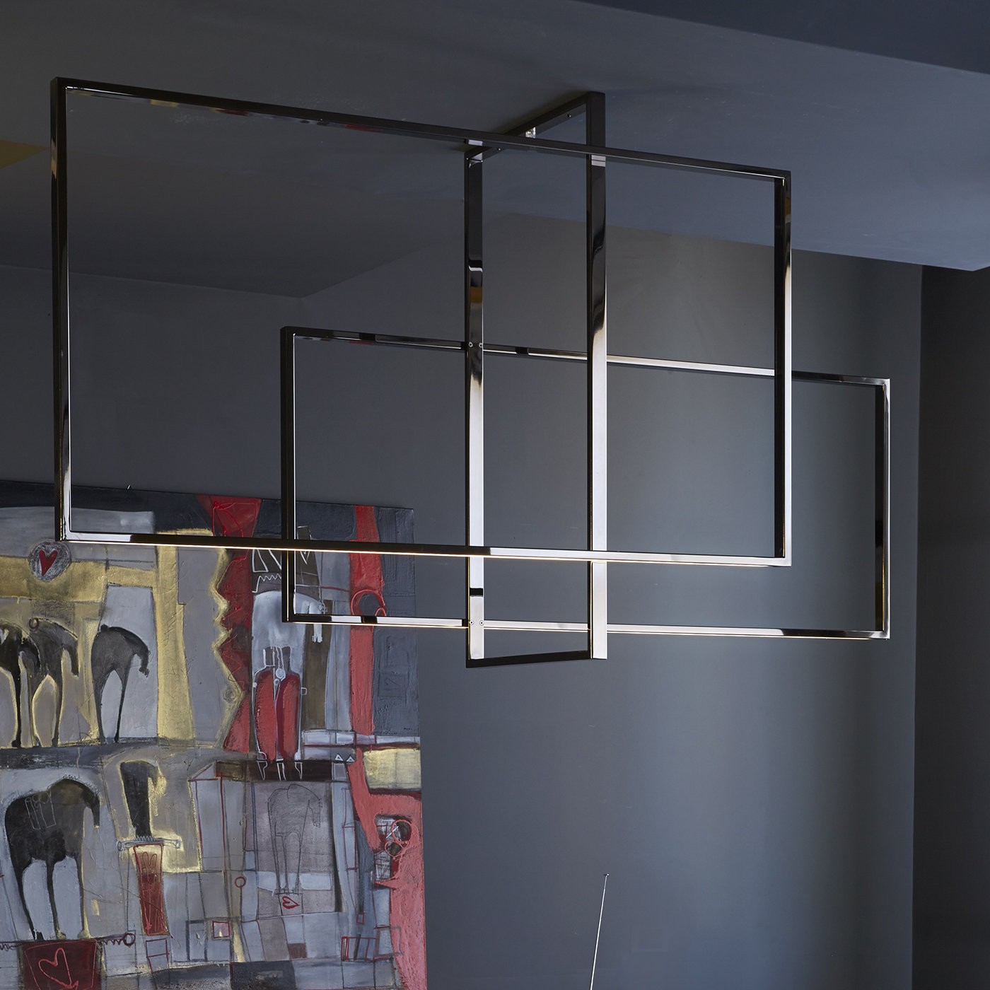 Mondrian Glass Ceiling Light
