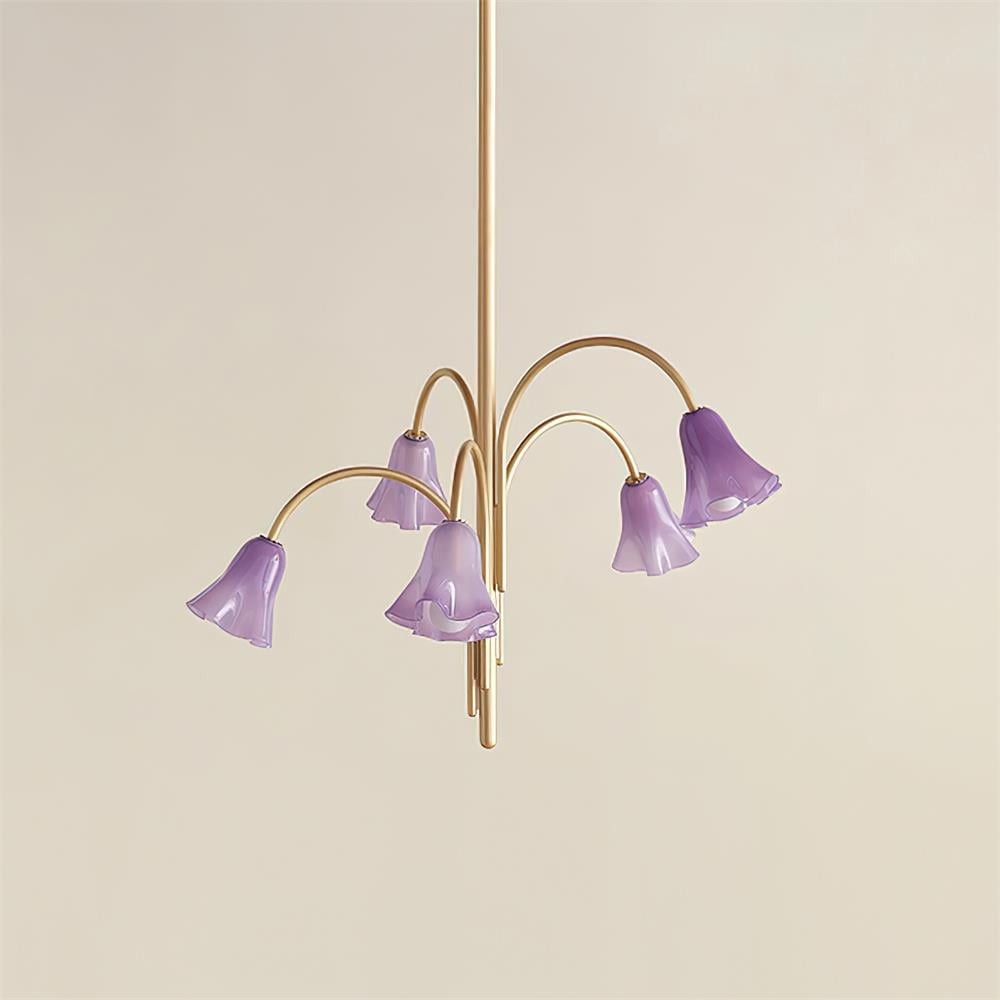 Bellina Artistic Glass Chandelier – Elegant Versatile Vera Lighting K1134