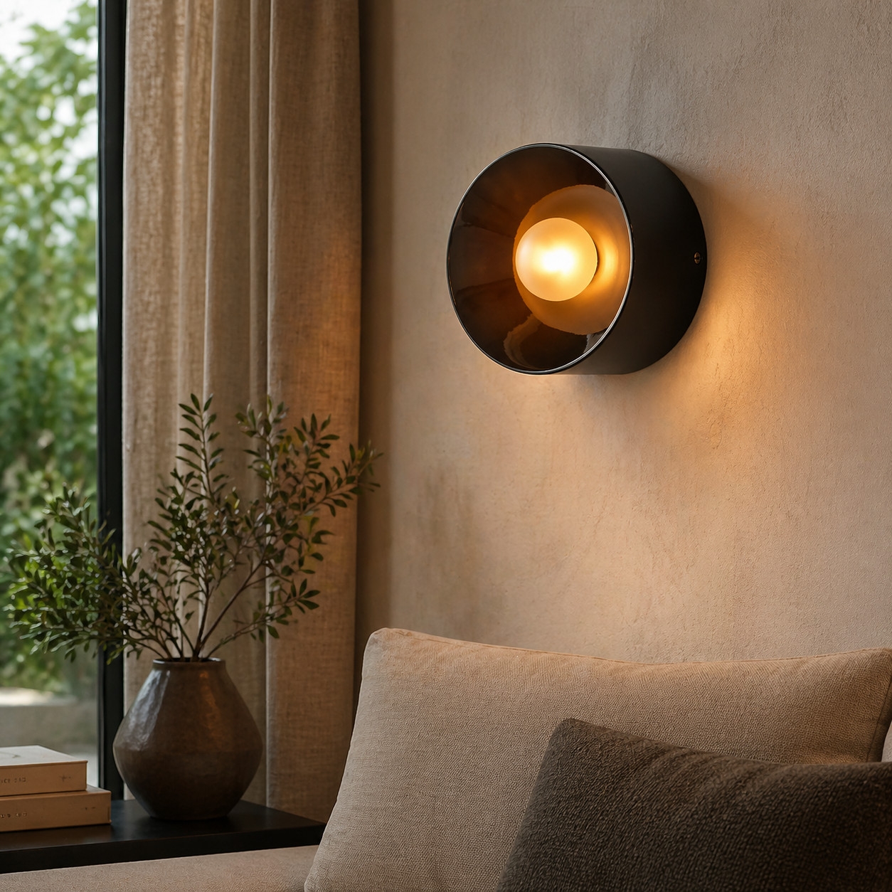 Dylan Bauhaus Minimalist Ceramic Wall Light D963