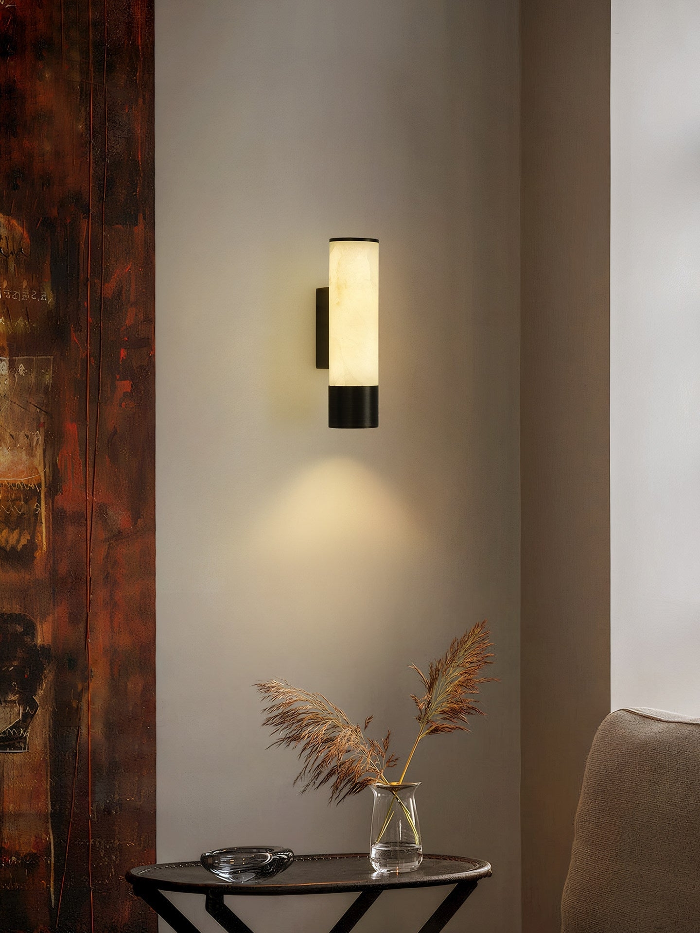 Elara Alabaster Wall Lamp D400