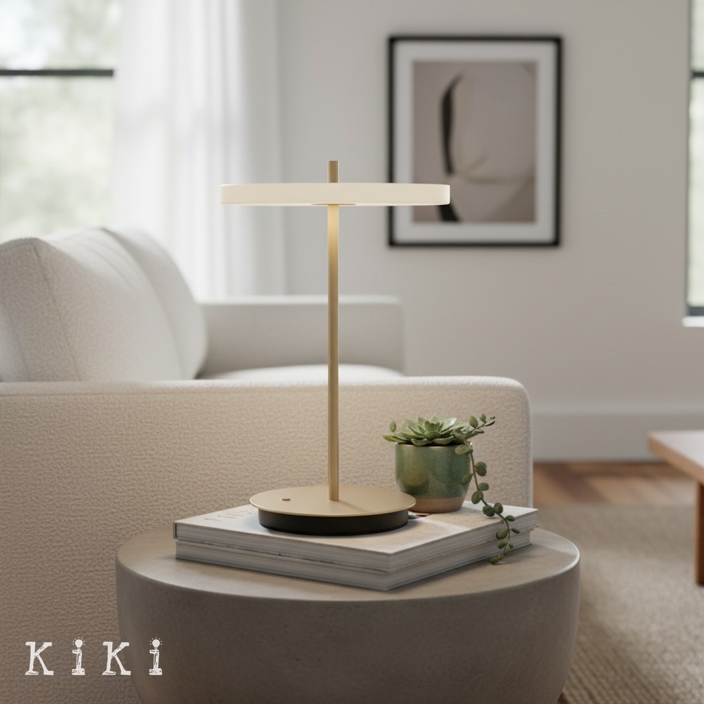 Astris Modern Sculptural Table Lamp - Minimalist Lighting for Bedroom K2158