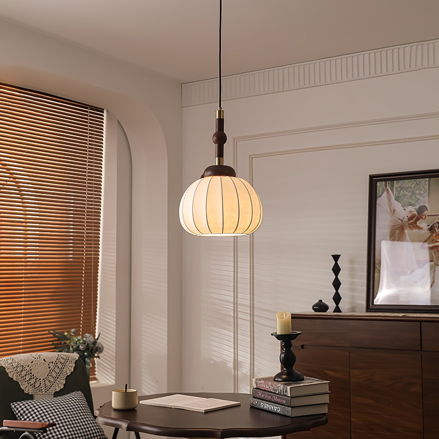 Silk Globe Pendant Lamp K664