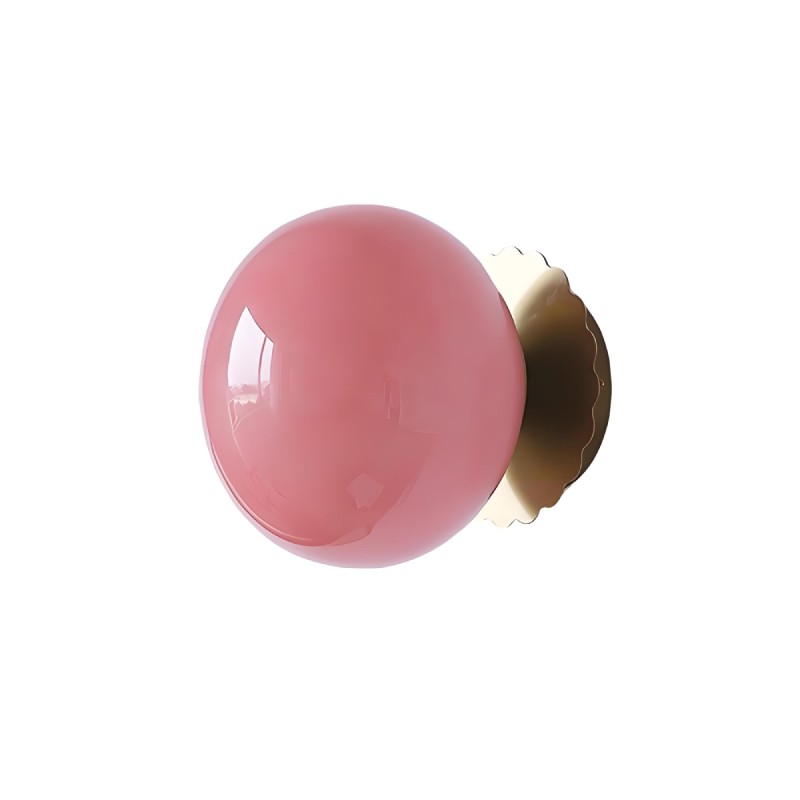 Marshmallow Glass Ball Wall Sconce K166