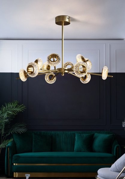 Brass Crystal LED Chandeliers