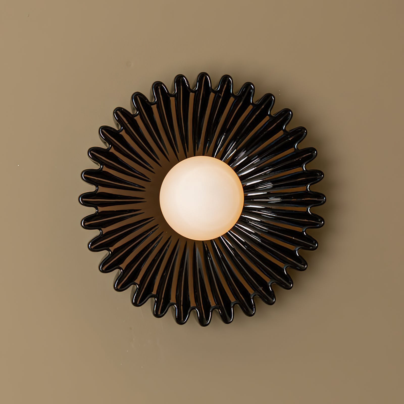 Flower Shaped Ceramic Wall Lamp - Soft Lighting for Bedroom and Hallway K259
