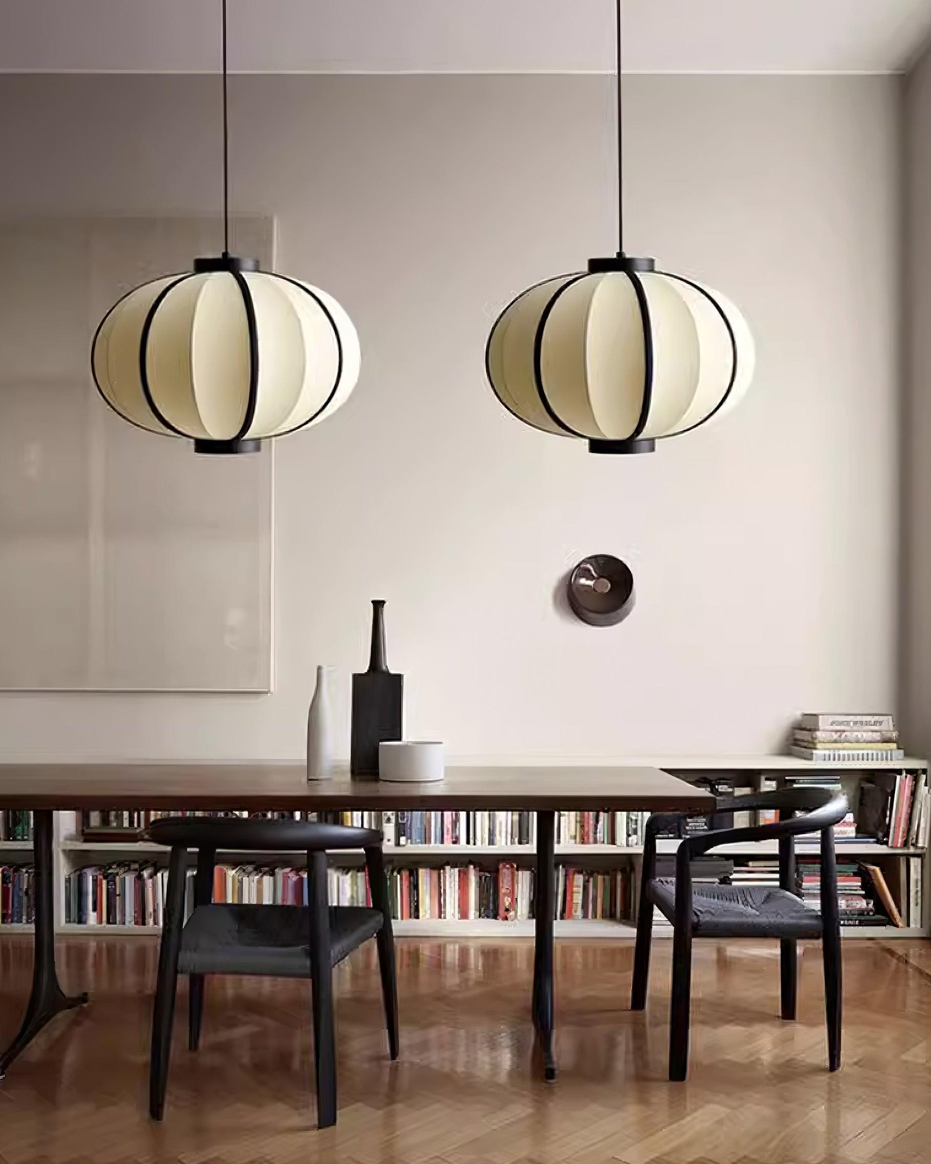Minimalist Black and White Lantern Pendant Lamp K593