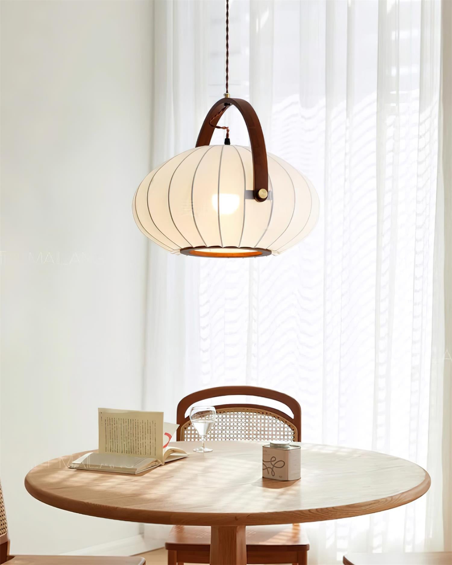 Vintage Lantern Wooden Decoration Pendant Lamp K235