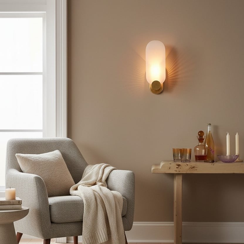 Albi Decorative Wall Sconce Ambient Diffused Glow - Artful Carved Aesthetic Dining Room Corridor K1660