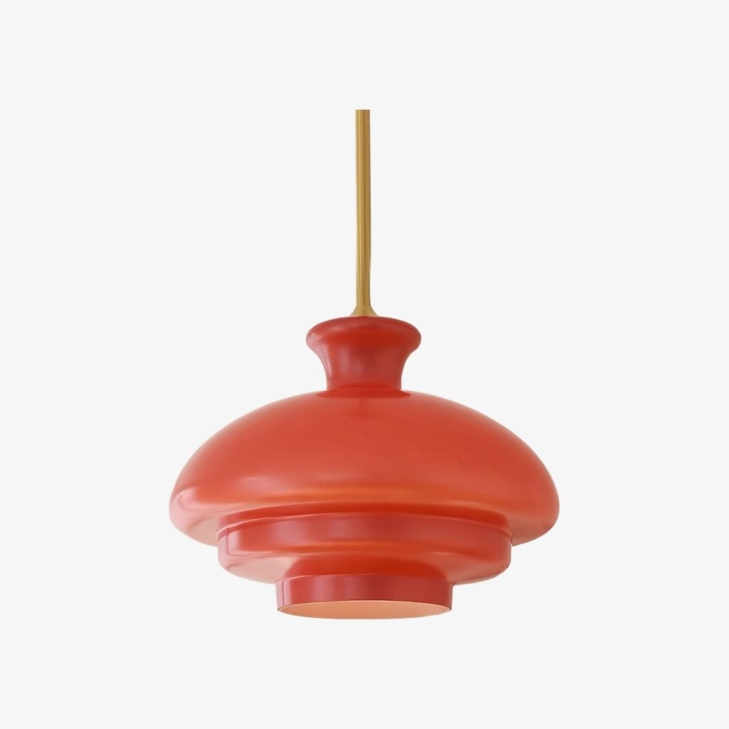 HaloVita Elegant Glass Pendant Fixture with Metal Details for Stylish Homes K2152
