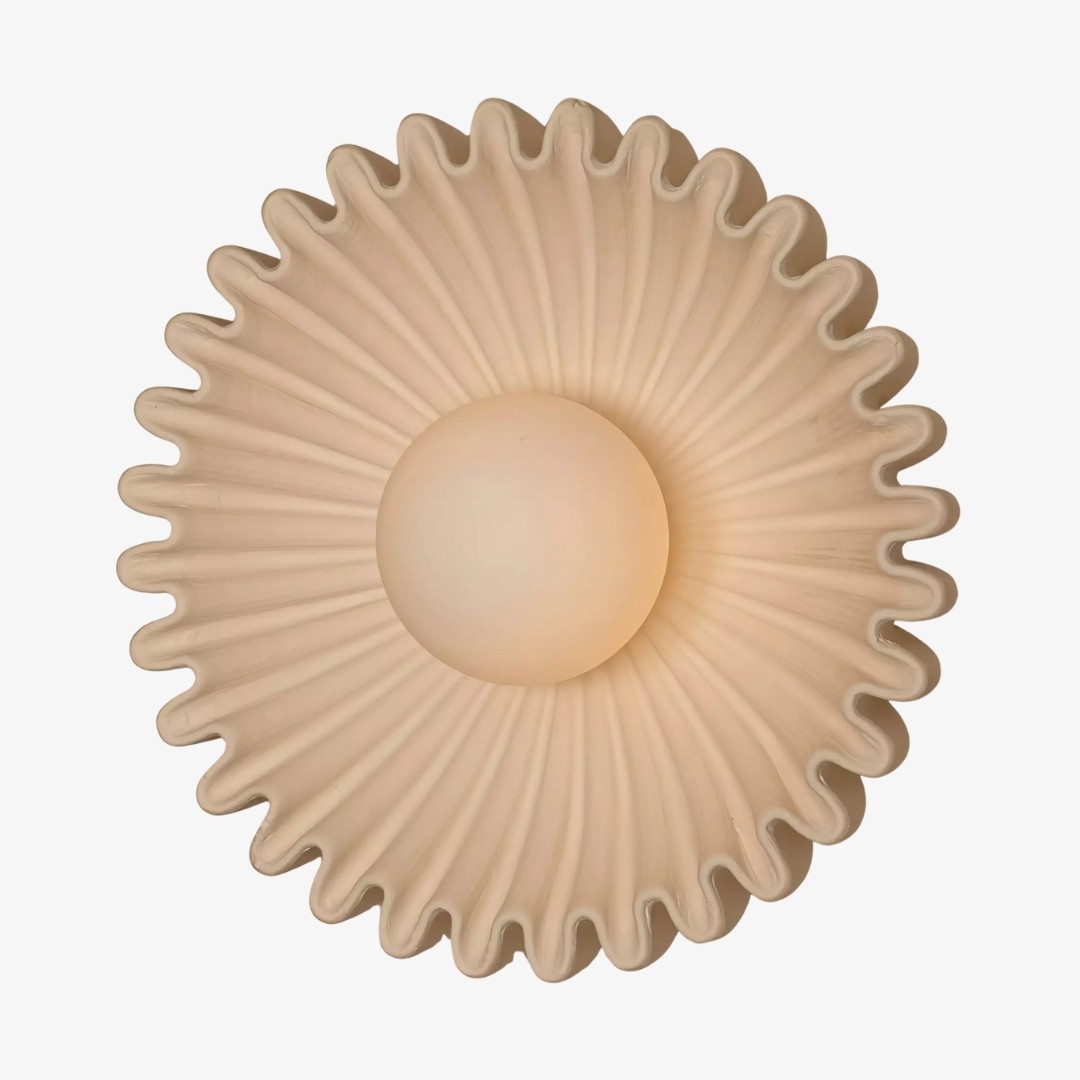 Flower Shaped Ceramic Wall Lamp - Soft Lighting for Bedroom and Hallway K259