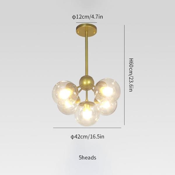 Modo Chandelier – 5 Globes