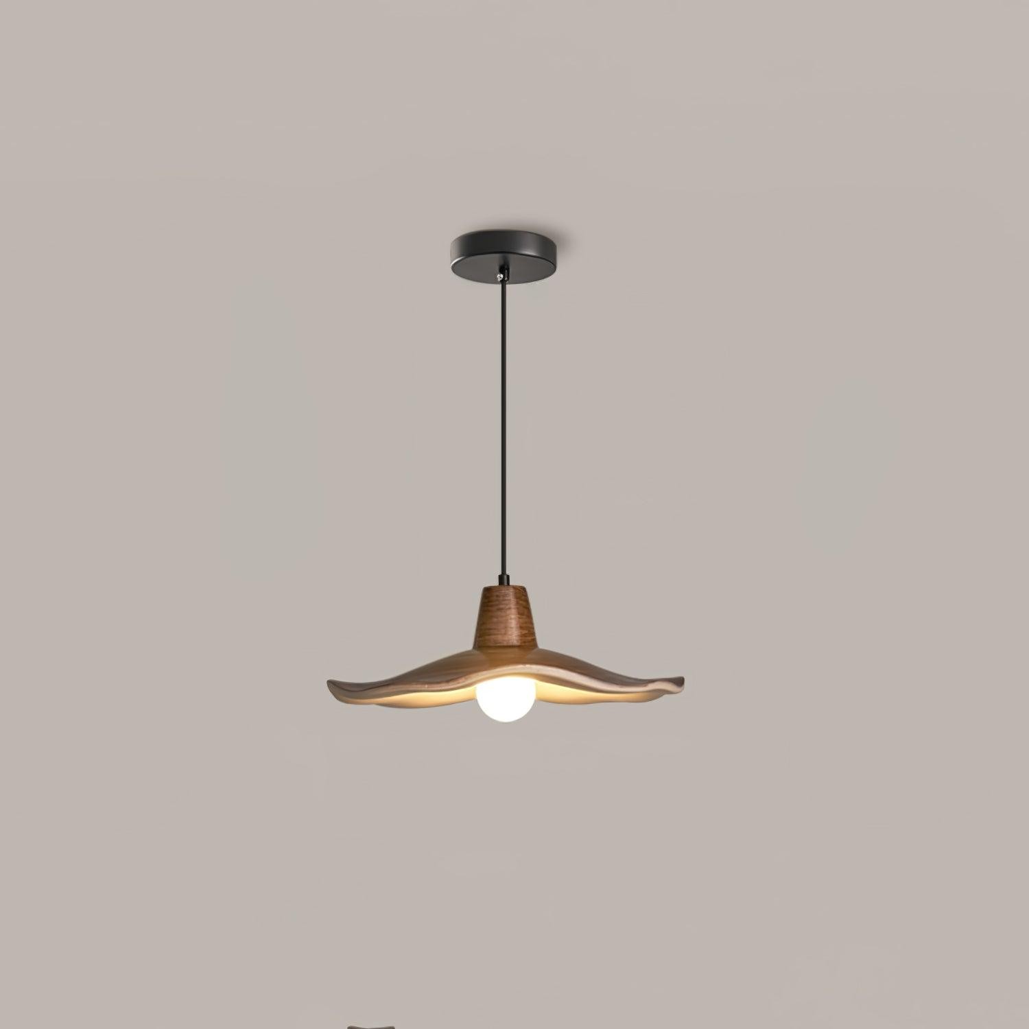 Black Imitation Walnut Wood Grain Kitchen Pendant Lamp K729