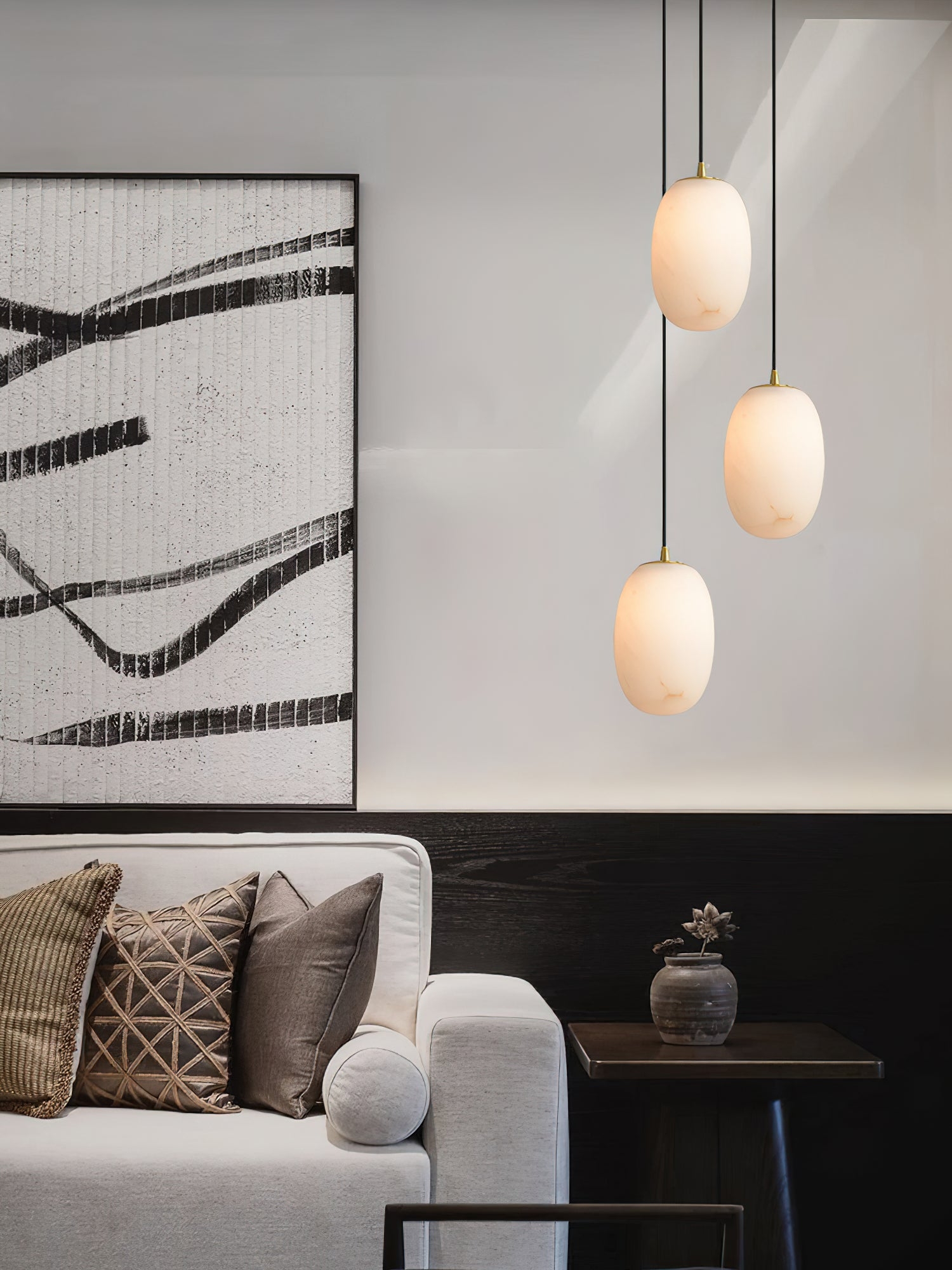 Alabaster Bedside Pendant Light D423