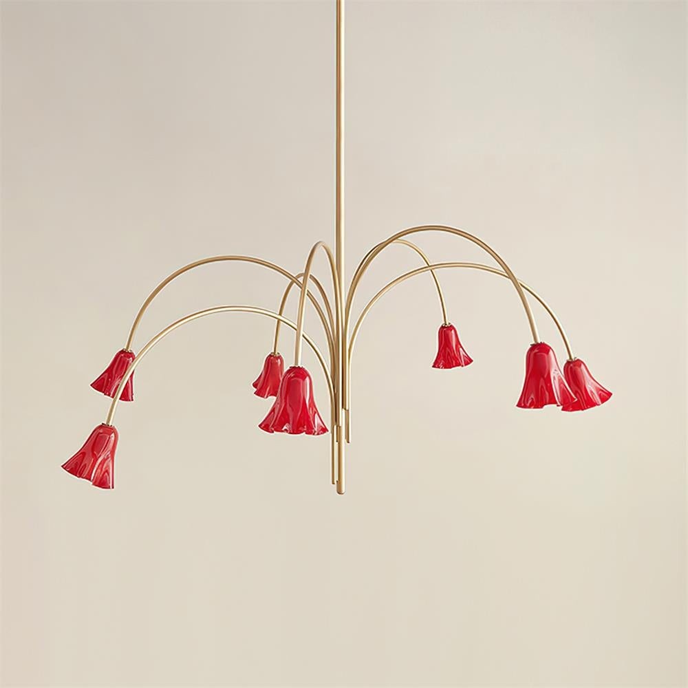 Bellina Artistic Glass Chandelier – Elegant Versatile Vera Lighting K1134