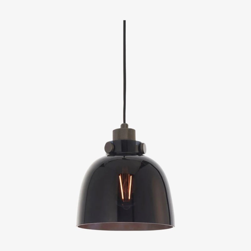 Readium Tinted Glass Pendant Light - Minimalist Dome Shade Adjustable for Kitchen Island and Dining Room K1846