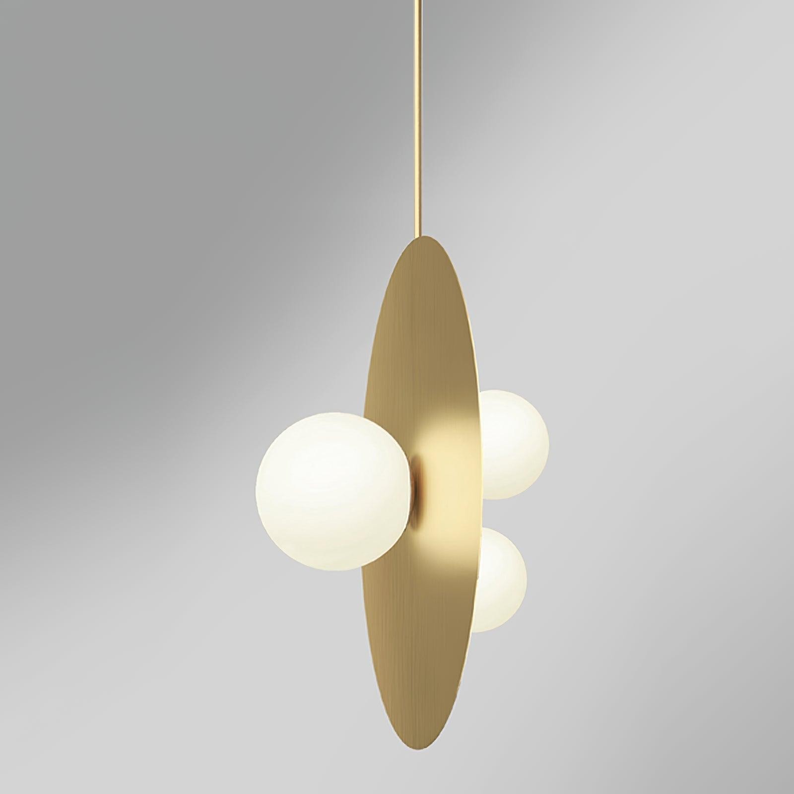Metal Disc With Ball Pendant Light K230