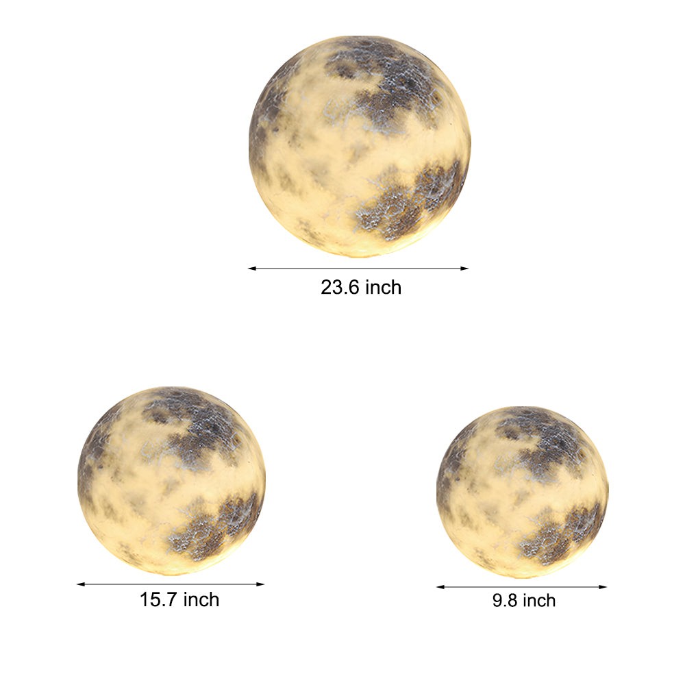 Waterproof Luminous Moon Art Decor Modern Ground Lawn Lamp K768