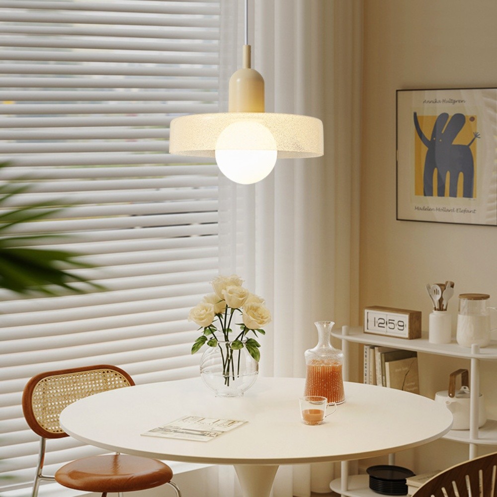 Nordic Crystal Glass Disc Orb Pendant Light For Kitchen Island K930
