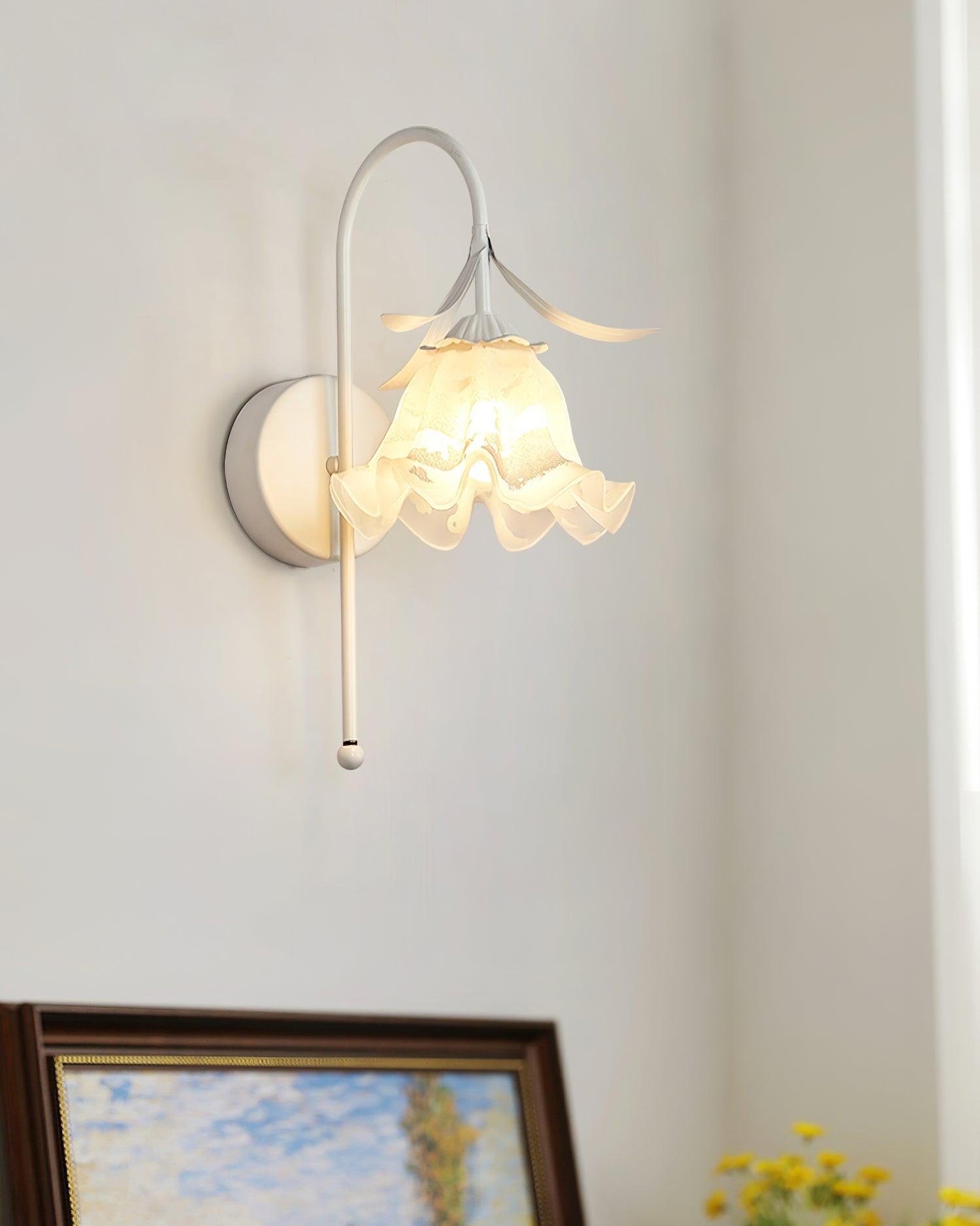 French Cream Style Flower Wall Lamp K474