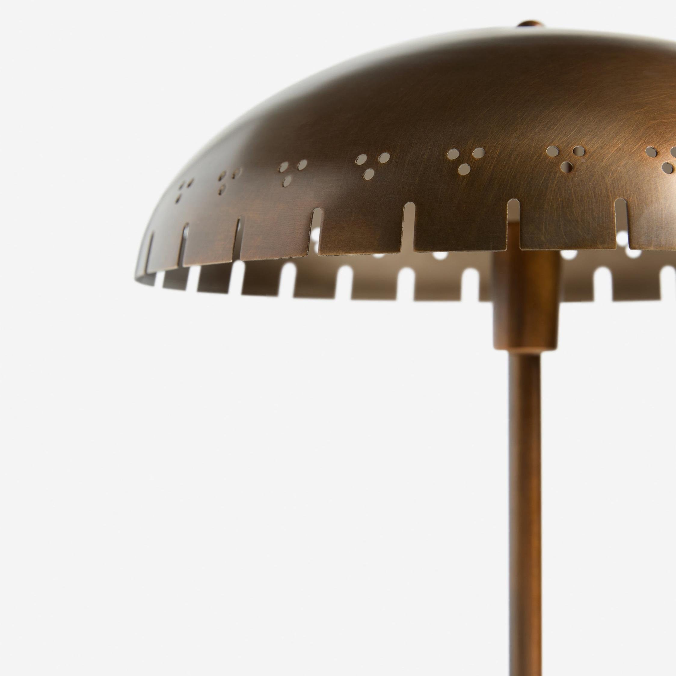 Lustrona Perforated Shade Brass Desk Lamp - Modern Vintage Accent Light K1637