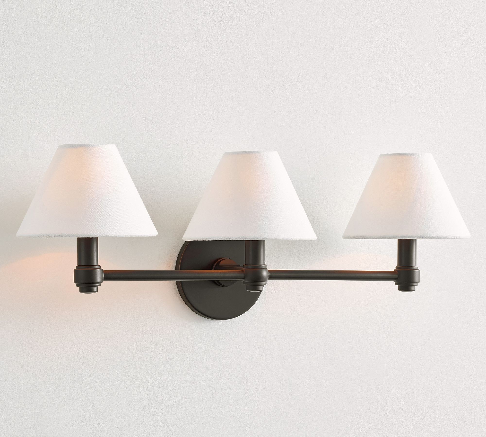 Roven Sculptural Wall Sconce - Modern Industrial Single or Triple Vanity Light for Bathroom & Hallway K1562
