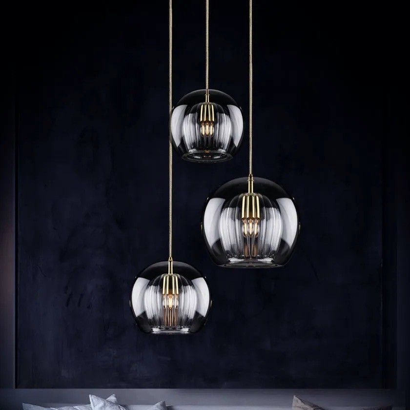 Modern Pleated Glass Pendant Light K862