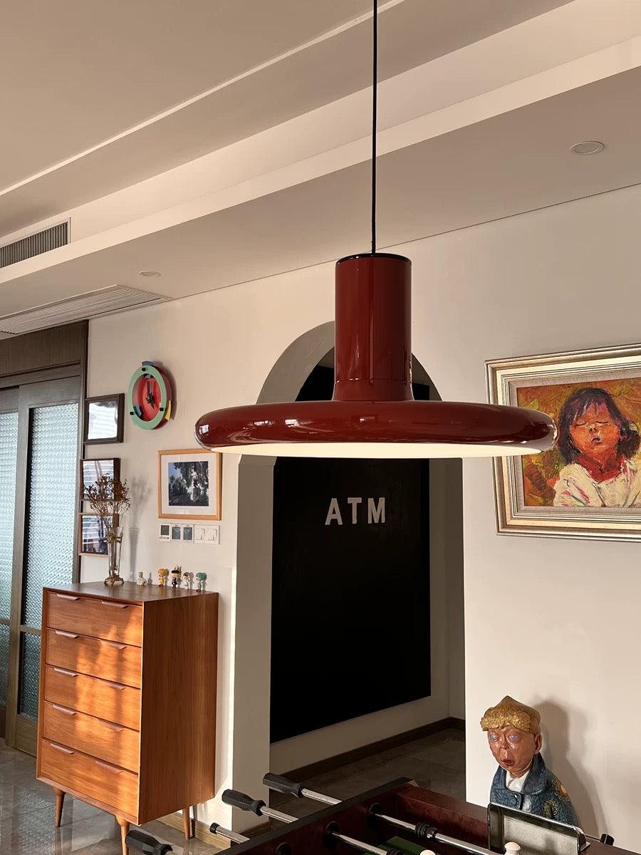 Vintage UFO Frisbee Pendant Lamp K558