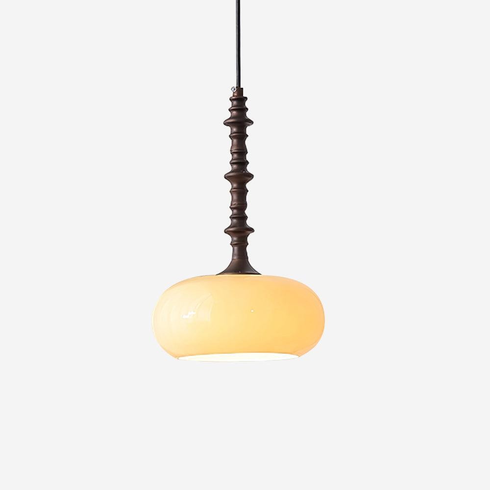 Modern Simple Cream Smooth Small Pendant Lamp K367