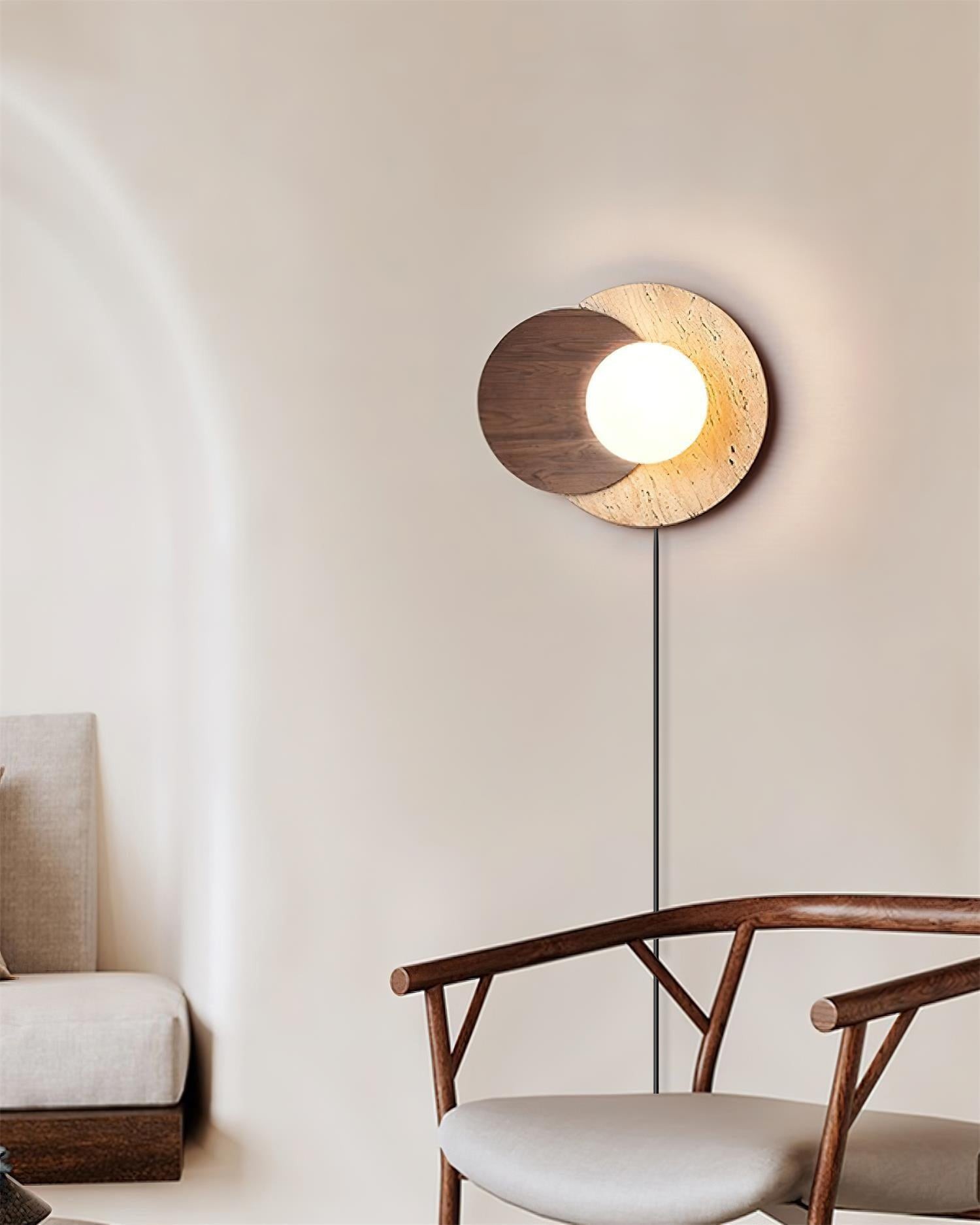 Wabi-sabi Eclipse Plug-In Wall Lamp K476