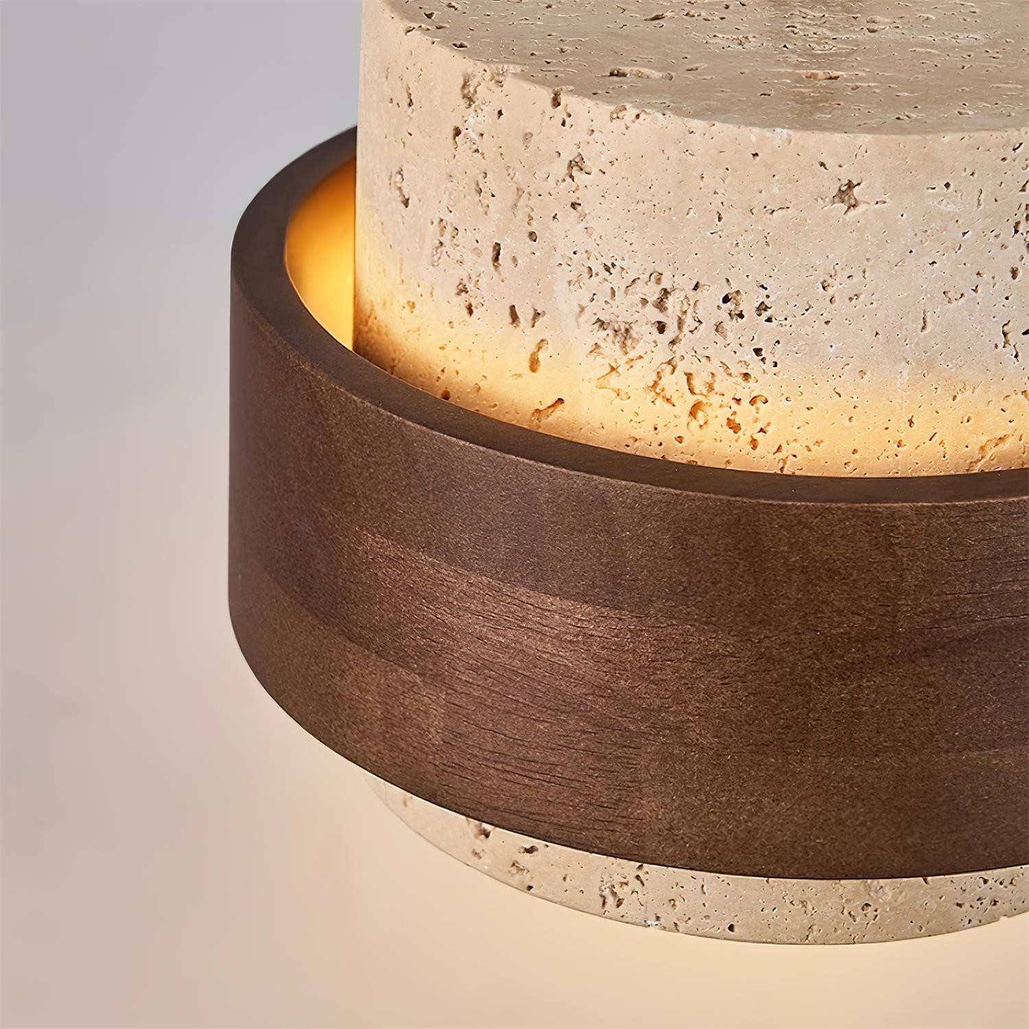 Cylinder Travertine Pendant Lamp K324
