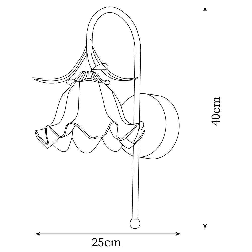 French Cream Style Flower Wall Lamp K474