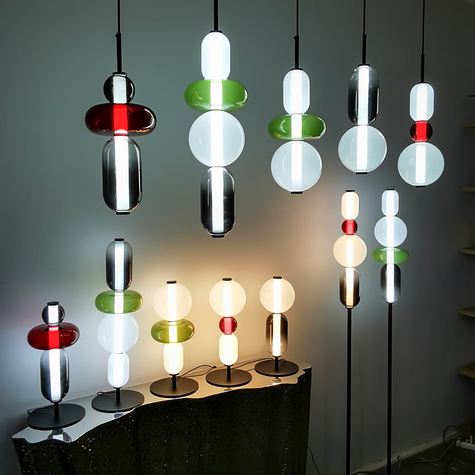 Nordic Minimalist Creative Luxury Gourd Glass Table Lamp K291