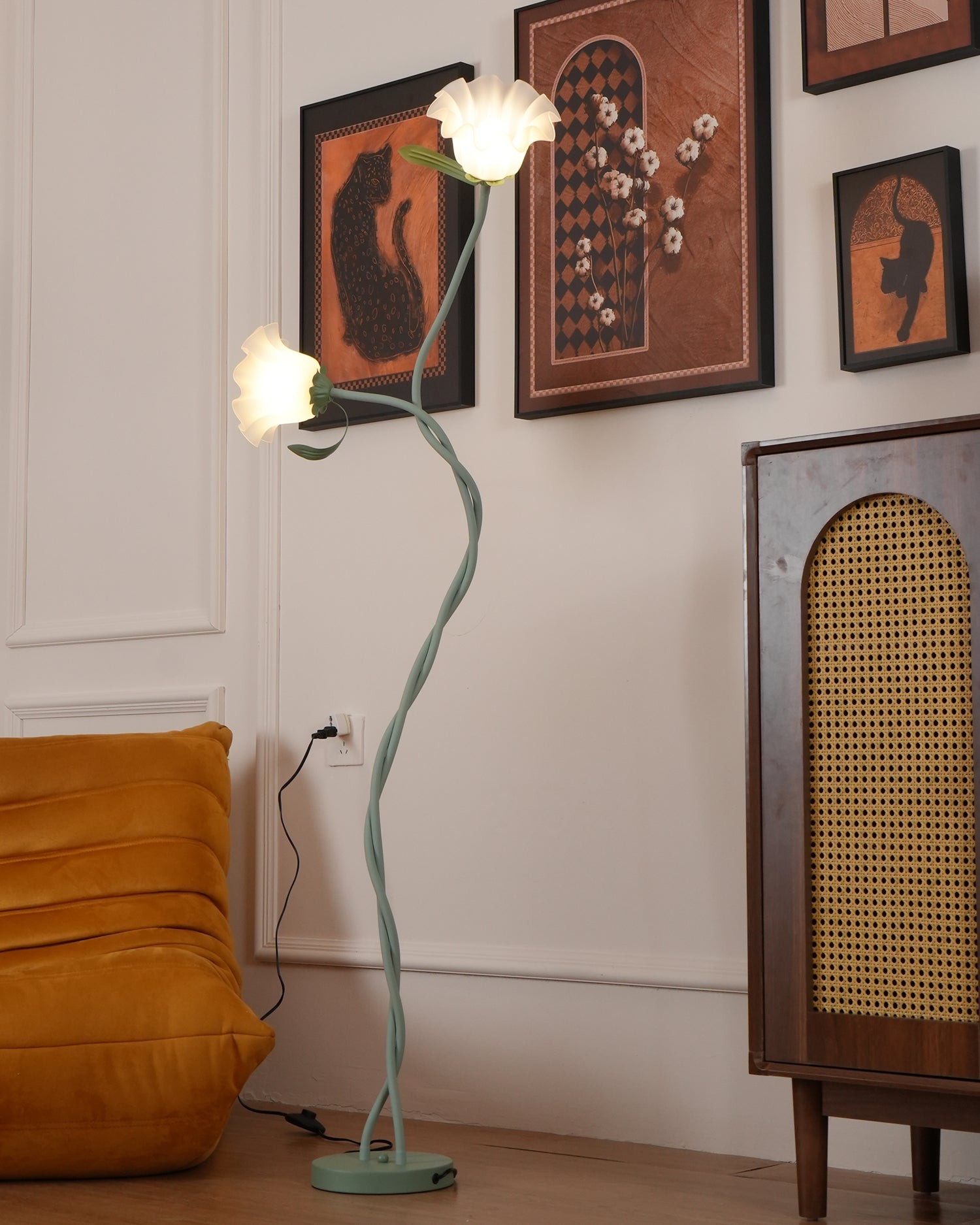 Creative Multi-Head Winding Flower Shape Floor Lamp K286