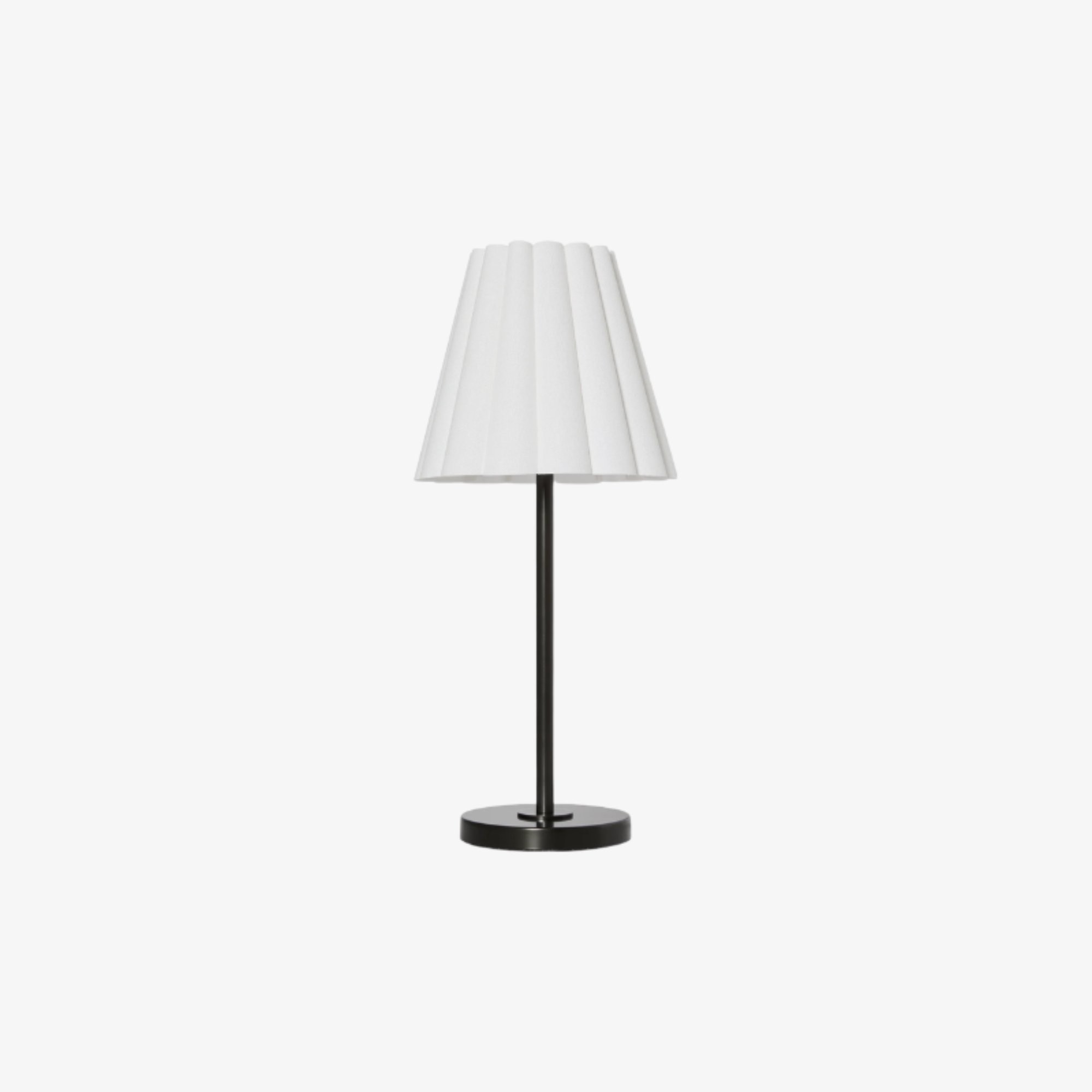 Ruffmeto Transitional Slim Table Lamp - Sculptural Shade Lighting for Living Room or Bedroom K1617