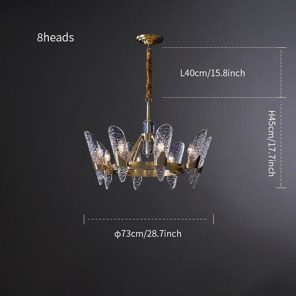 Modern Cystal Chandelier/Brass