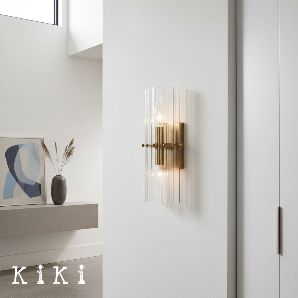 Lumora Elegant Crystal Wall Sconce - Modern Luxury Style Lamp for Hallway and Bedroom K1357
