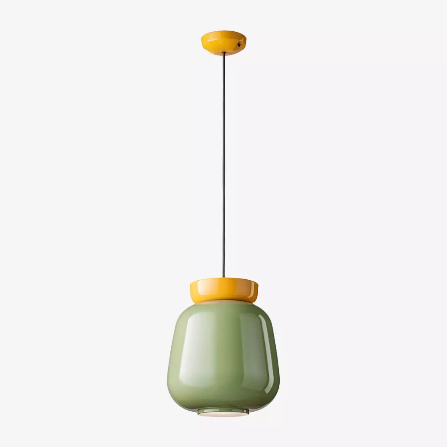 Fiesta Colour-Pop Ceramic Bowl Pendant Light – Bold Two-Tone Bowl Pendant For Dining Room K1136