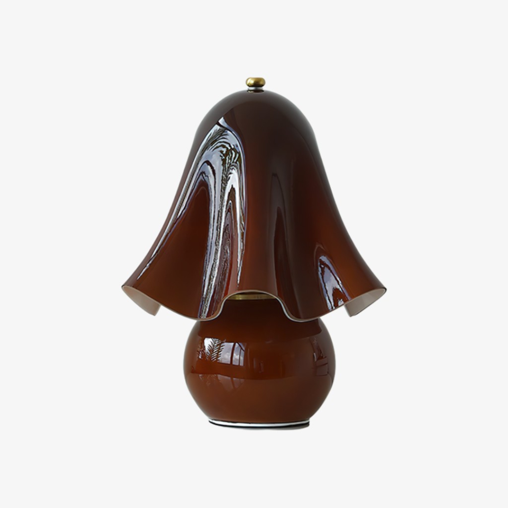 Bellina Bell Flower Table Lamp – Sculptural Glass Vera Style For Side Table Lamp K1135