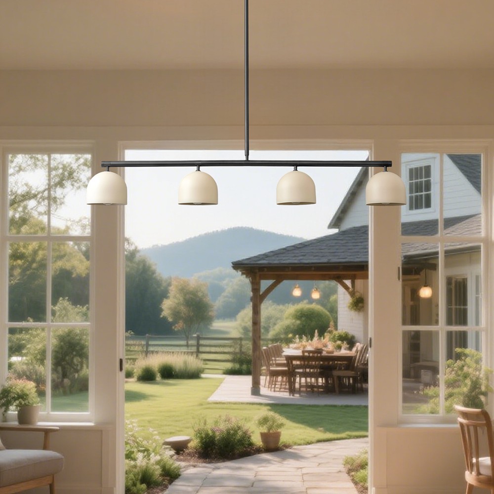Modern Strip 4-Light Chandelier For Kitchen Island K899
