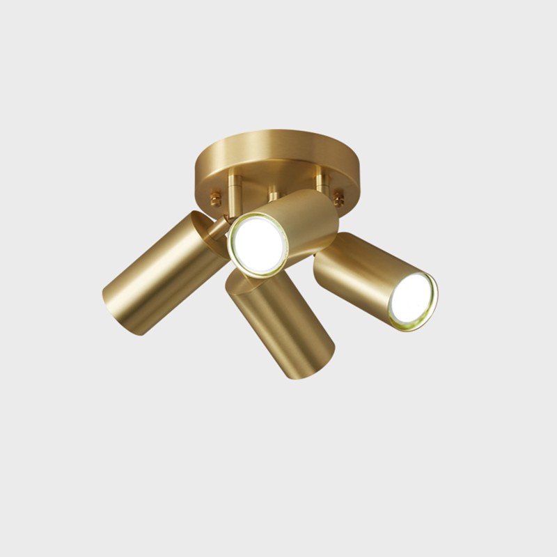Brass LED Spot Ceiling Light