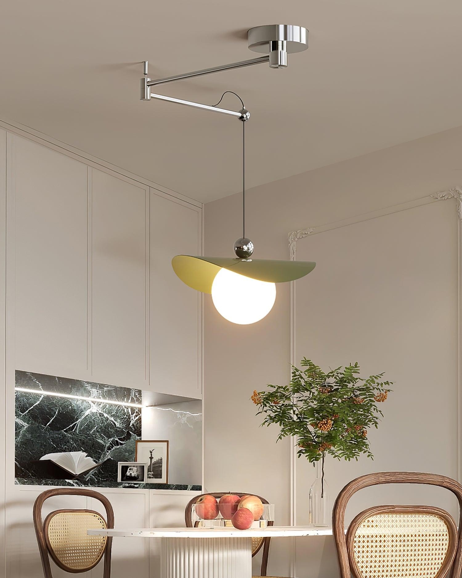 Simple Adjustable Metal Swing Arm Pendant Lamp K826