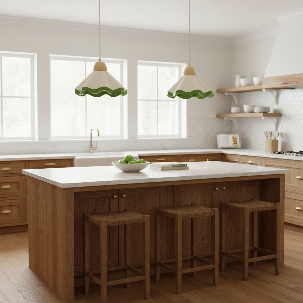 Moliro Minimalist Gently Curved Pendant Light for Kitchen and Dining Room K2092