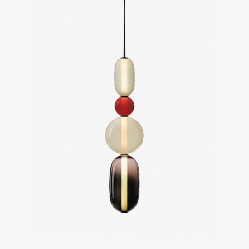Nordic Art Deco Stained Glass Pendant Light K196