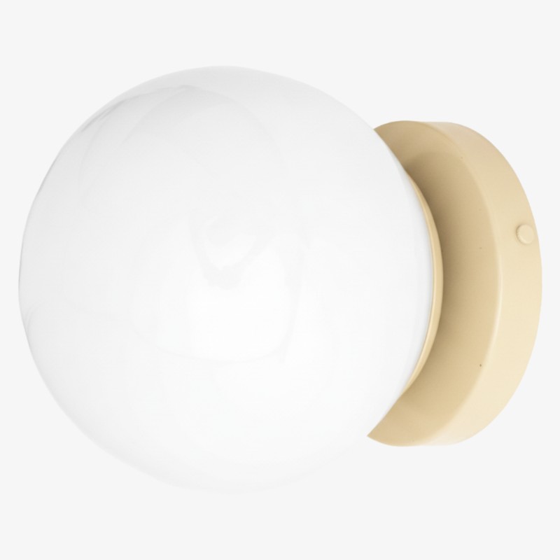 Glorica Modern Glass Globe Wall Sconce – Multi-Color Finish For Living Room & Bedroom K1516