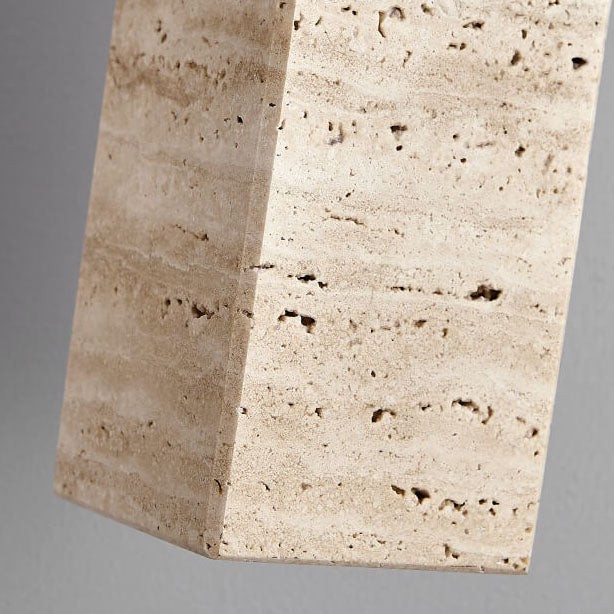Wabi Sabi Solid Wood Stone Pendant Light K845