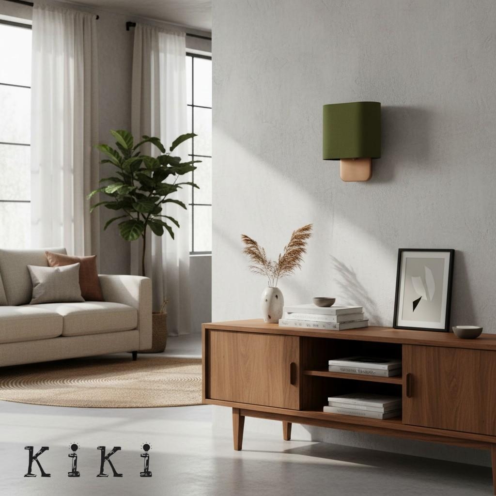 Nolvara Elegant Fabric Wall Lamp - Rustic Style Lighting for Bedroom or Hallway K2031
