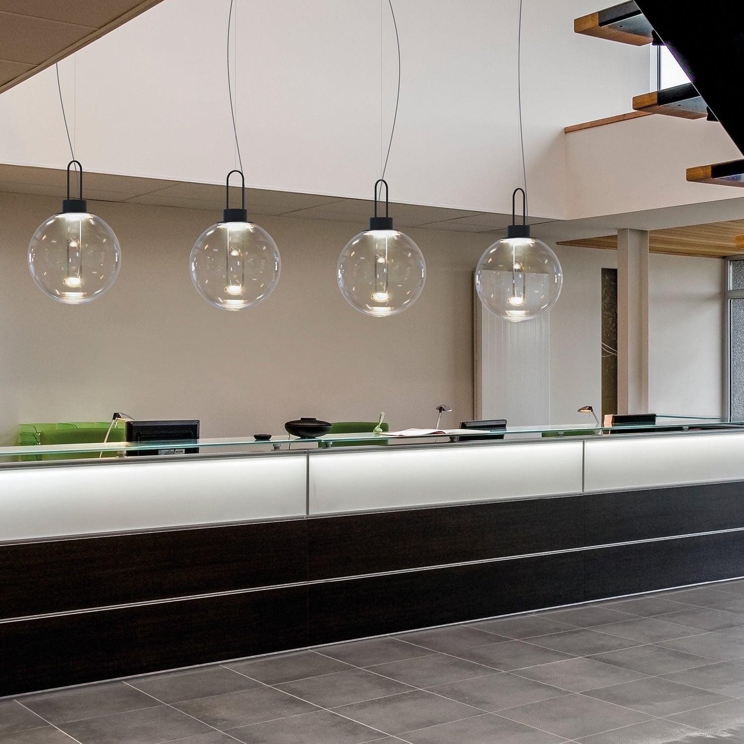 Clear Glass Orb Style Pendant Lamp K560