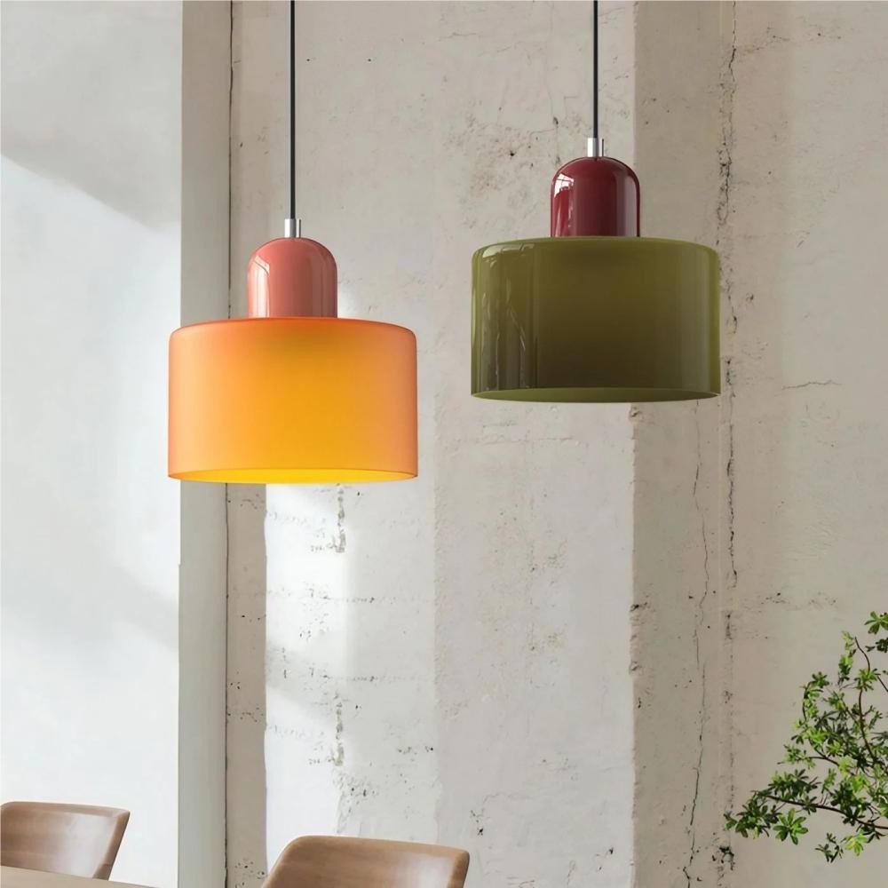Morandi Cylinder Glass Pendant Light K30